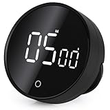 GeeRic Digitaler Küchentimer, Küche Timer mit LED Digital Display,Küchentimer Magnetisch, Eieruhr, Kurzzeitwecker für Home Classroom Gym Büro, Lautstärke einstellbare Produktivität Timer