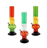 Budawi® Acrylbong mit Eisfach 30 cm Ø 50mm Wasserpfeife Bong Headshop Zylinder Pfeife