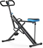 MERACH Kniebeugenmaschine, 2 in 1 Kniebeugen-Rudermaschine