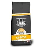 DER-FRANZ Kaffee Crema, Intensität 4/5, 100% Arabica, ganze...
