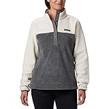 Columbia 192660398068 Fleece Pullover, City Grey Heather, Chalk, L