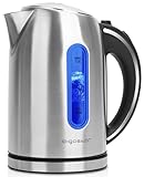 Aigostar-Wasserkocher 1,7 l, Warmwasserbereiter stainless