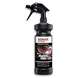 SONAX PROFILINE PlasticCare (1 Liter) frischt Farben auf, gibt dezenten Glanz und kaschiert Vermattungen und Kratzer auf Kunststoff | Art-Nr. 02054050