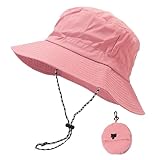 FYting Sonnenhut Damen,Sommerhut Damen,Fischerhüte Faltbar,Regenfest | Sonnenschutz | Schnelltrocknend | Atmungsaktiver, Für Strand,Schwimmbad,Park,Camping,Picknick,Wandern,Reisen (Rosa)