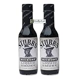 OsoRetail 2x Stubb's Hickory Liquid Smoke | 148ml | Nussbaum flüssiger Rauch | 2x148ml