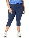 Amazon Essentials Damen Active Sculpt Workout Athleisure Capri-Leggings mit hohem Bund (in Übergröße erhältlich), Marineblau, M