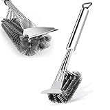 Grillrost Bürste mit Schaber und Flaschenöffner Grillbürste,3 in 1 BBQ Grillbürste mit Starken Schaber,Barbecue Grill Cleaner Tools 18',für Holzkohle Elektro Gas Grill Garten Barbecue