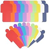 200PCS Bunte Moderationskarten Mensch Set 12x8CM Metaplankarten 10 Farben Präsentationskarten Moderationskoffer Kärtchen Zum Beschriften Karteikarten für Büro Schule Präsentation Moderation Vortrag
