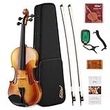 Eastar 4/4 Violine Set Massivholz mit Hartschalenkoffer,...