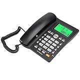 Wendry Haus-Telefon, Festnetz-Telefone, KX-T880C Anrufer-ID Display, Festnetz-Telefon, ohne Batterie, mit Stummschaltfunktion geeignet für Home Office