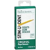 Stim-U-Dent Plaque Removers 12 Packs of 25 Picks/Pack (300 Picks) - Mint Flavor by The Natural Dentist
