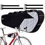 Wasserdichte Fahrrad-Satteltasche, wasserdichte Fahrradtasche – Fahrradtasche für Vorderrahmen, wasserdichte Satteltasche, Top-Tasche, Kapazität Rahmen, Aufbewahrungstasche, Handy-Tasche für Outdoor