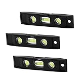SHINEOFI 1 Satz Magnetisches Lineal Taschenwaage Magnetisch Kleine Magnetische Wasserwaage Werkzeuge Messinstrumente Magnetisches Lineal Wasserwaage Für Tassen Handwaage 3 Stück
