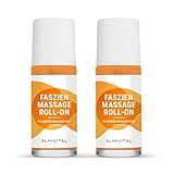 ALMIVITAL 2-er Set Faszien Massage Roll-On to go | Verklebte, verhärtete oder verkürzte Faszien lösen | Pflegt, massiert & lockert das Bindegewebe |Erfrischender Zitronen-Orangen-Duft | á 50ml