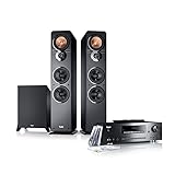 Teufel Ultima 40 Kombo Power Edition Schwarz Stereo Lautsprecher Musik Sound Hochtöner Mitteltöner Bass Speaker High End HiFi Tieftöner