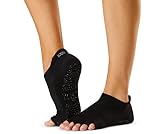 toesox Damen Low Rise Half Toe Grip Socken - Rutschfeste Pilates Grip Socken, Barre & Yoga Socken mit Griffen, Ballett Zehensocken, Small, Tec Evolve, Tec Evolve, Small