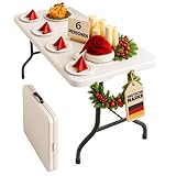 Floordirekt- Buffettisch Tisch klappbar Kunststoff 183x76 cm...