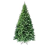 RS Trade 1101 180 cm Weihnachtsbaum PVC künstlich (Ø ca. 106 cm) mit 824 Spitzen - Preis-LEISTUNGSSIEGER - Schnellaufbau Klappsystem, schwer entflammbar, unechter Tannenbaum inkl. Christbaum Ständer