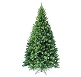 RS Trade 1101 180 cm Weihnachtsbaum PVC künstlich (Ø ca. 106 cm) mit 824 Spitzen - Preis-LEISTUNGSSIEGER - Schnellaufbau Klappsystem, schwer entflammbar, unechter Tannenbaum inkl. Christbaum Ständer