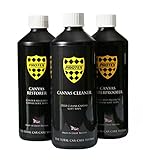 PROTEX Cabrio Soft Top Pflegeset mit Canvas Cleaner/Restorer (Schwarz)/Imprägnierer – 1 l