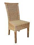 Amago home Rattanstuhl Esszimmerstuhl Tabacco Perth Korbstuhl Rattan Stuhl nachhaltig Farbe ohne Sitzkissen