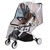 Kinderwagen-Regenschutz, Kinderwagen-Abdeckung, Kinderwagen-Regenschutz mit Reißverschluss, langlebiger und sicherer Kinderwagen-Regenschutz, Kinderwagen-Staubschutz, Kinderwagen-Regenschutz