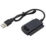 Xingdianfu USB 2.0 zu IDE SATA Adapter Konverter Kabel für 2,5 3,5 Zoll Festplatte Laufwerke HDDs SSDs IDE und SATA Adapterkabel