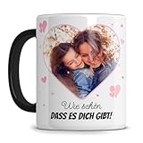 Personalisierte Tasse mit Foto und Text - Fototasse - Muttertagstasse - mama geschenske tasse - oma geschenske tasse - tasse personalisiert frau - Keramik - 330ml