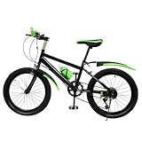 20 Zoll Mädchen 6,8,10 Jahre Mountainbike Kinder Jungen-Fahrrad 24 Zoll 7 Gang-Schaltung Mit Schutzblech Guide Premium Bergsteiger Fahrrad Jugendfahrrad (grün)