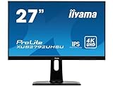 iiyama ProLite XUB2792UHSU-B1 68,4cm (27') IPS LED-Monitor 4K UHD (DVI, HDMI, DisplayPort, 2xUSB3.0) Ultra-Slim-Line, Höhenverstellung, Pivot, schwarz