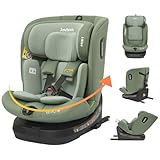 Jovikids 360° Drehbar Kindersitz mit ISOFIX und Ruheposition, i-Size (ECE R129) 40-150cm (ab Geburt -12 Jahre) Reboarder Baby Autositz