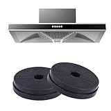 Kohlefilter 175 mm, Aktivkohlefilter FilterfurAbzugshaube, 2 Stück Ersatz Aktivkohlefilter Dunstabzugshaube, Aktivkohlefilter für Dunstabzugshauben, für Respekta Miz0031, Klarstein