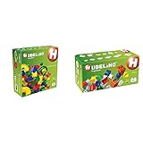 Hubelino 420473 55-teiliges Bahnelemente Set Kugelbahn & 420398 Erweiterung Katapult Kugelbahnen, kompatibel