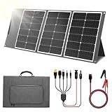 WODHMIEY 100W/200W/400W Klappbares Flexibles Solarpanel mit Controller, Hochleistungsfähiges Solarladegerät mit 24.3% Umwandlungseffizienz, Leicht, Kompakt &Wetterfest, ideal für Outdoor-Nutzung
