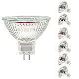 Jaenmsa MR16 Halogen Leuchtmittel, Halogen 12V 35W, GU5.3 Halogenstrahler 2700K Warmweiß, MR16 Halogenlampen Dimmbar, Halogen Reflektor Glühbirne Glühlampen Bi-Pin, Deckenglühbirnen 420LM 6er Pack