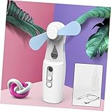 SSDDLZEQ 1pc Handheld Beschlagen Fan Wiederaufladbare Fan Handheld Hand Fan Mini Wiederaufladbare Fan Befeuchtung Wasser Spray Fan USB Schreibtisch Fan usb