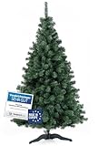 DecoKing Künstlicher Weihnachtsbaum 180 cm - Tannenbaum künstlich inkl. Stabiler Ständer, Ø 105 cm, einfach aufzubauen - Christbaum Tanne unecht Grün Hergestellt in der EU, Lena