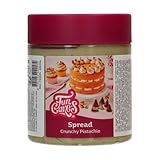 FunCakes, Pistaziencreme, Ausgewählte Pistazien für ein perfektes Pistazienmus, ideal für Dubai Schokolade, mit knusprigen Keksstückchen, zum Schichten in Kuchen, Füllen von gebackenen Muffins, 250 G