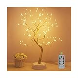 Kinamy LED Lichterbaum, 108 LED Deko Lampe Leuchtzweige 8 Modi Dimmbar, Led Baum USB/Batteriebetrieben, Lampe Baum Beleuchtete Zweige Deko mit Fernbedienung Timer