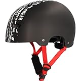 FISCHER BMX Fahrradhelm, Radhelm, Dirt Bike Helm Track, L/XL, 58-61cm, schwarz weiß, TÜV geprüft