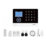 Smart Wireless Home Alarm System with WiFi Control, 8-Piece-Kit (Motion Detector, Door Window Sensor, Remote, Siren) for House, Apartment. Work with Alexa. Protection for Your Home Security