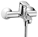 Hansgrohe Mischbatterie für Bad/Dusche Ecos, Chrom, Silber