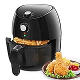 Heißluftfritteuse XL, 3.5L,1500W Airfryer, Frittieren ohne Öl, Heißluft Fritteusen, Antihaft-Frittierkorb, Automatische Abschaltfunktion, ölfrei, Leicht zu reinigen, BPA-frei