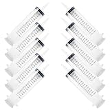 10 St Spritze 150 ml mit Katheteransatz und Luer Adapter. Wiederverwendbare Plastikspritze als Pipette, für Flüssigkeiten, Ölspritze, Dosierspritze aus Kunststoff für Garten, Industrie und Tiernahrung