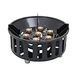 Campingkocher Gaskocher,21000W Tragbarer Kocher mit 3 Adaptern,7 Brennerköpfen,Einstellbare Feuerkraft,Outdoor-Brenner für Braten,Sautieren,Frittieren,Dämpfen