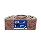 SALI Schleifbänder 10 Stück 75 x 533 mm Schleifband Körnung 40 Bandschleifpapier für Bandschleifer Schleifmaschine zum Holz Metall Schleifen, Feilen, Schärfen und Entrosten