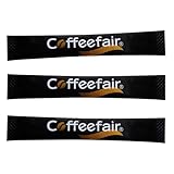 Coffeefair Zuckersticks Schwarz 1000 x 3,6 Zucker, weißer Portionszucker, Feinzucker portioniert, ideal für die Gastronomie oder das Büro