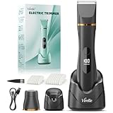 Intimrasierer für Frauen, Rasierer Damen Intimbereich Sanft, 2 in 1 Elektrischer Damenrasierer, Bikini Trimmer Wasserdicht für Körper Gesichtshaare, Damen Rasierer, Geschenke für Frauen