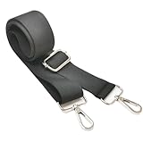 Tragegurt Tasche, Breit Taschengurt Schwarz, 3.8 cm Breite Schultergurt Für Taschen Schwarz, Nylon Schulterriemen Crossbody Bag Damen Breiter Gurt, Verstellbarer Schultergurt Taschengurt