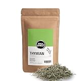 Spicy Welt Thymian Getrocknet (100g) – Gerebelte Thymianblätter für Fleisch & Gemüse, Suppen & Soßen, Mediterran Würzen | Aromatisch, Würzig & Erdig | 100% Naturrein, Ohne Zusätze